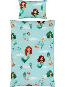 Детское постельное белье Renforcé бирюзового цвета REDBEST, 135x200 см (80x80 см)