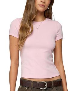 Футболка "Daphney" с рубчиком Edikted, розовый