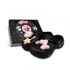 Crocs Классические женские сабо на платформе, розовый