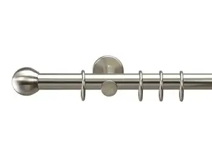 Карниз Liedeco, фиксированный размер 160 см, Ø 20 мм, цвет silberfarben