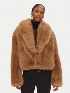 Шуба стандартного кроя ECO/026 Yes London, коричневый