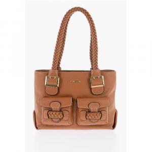 Сумка через плечо LOVE из искусственной кожи с плетеной ручкой Moschino, Brown