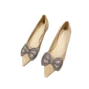 Bamiti Женские повседневные туфли-лодочки абрикосовые, цвет Apricot