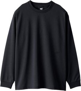 Мужская футболка с длинным рукавом, с одноточечным дизайном, влагоотводящая, быстросохнущая, с защитой от УФ-излучения и запаха (HOE32269) Helly Hansen, черный