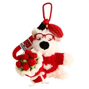 Плюшевый кулон щенок вест хайленд уайт терьер высота 13см Whoops, красный