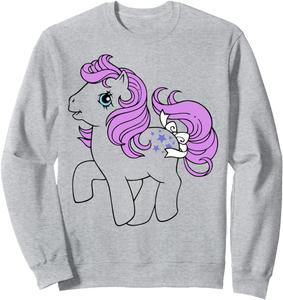Винтажная толстовка с контурным портретом Голубой Белль из мультфильма «Мой маленький пони» My Little Pony