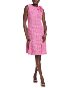Тери Джон от Рики Фримен Платье миди с аппликацией из букле Teri Jon by Rickie Freeman, розовый