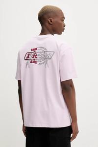 Хлопковая футболка Dickies, фиолетовый