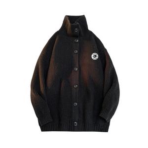 Кардиган Unisex Lapel Moderate HUANQIU, черный