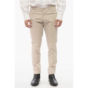 CC COLLECTION Брюки из хлопковой смеси с 5 карманами Corneliani, Beige
