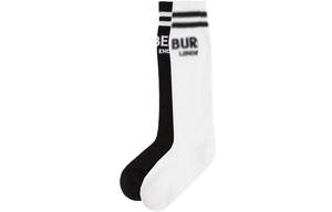 Детские носки Burberry, цвет 2 double (white + black)