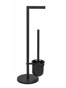 Wenko Аксессуары для туалета 'Parus' в черном цвете