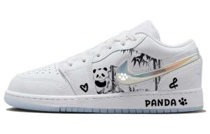 Кроссовки Air Jordan 1 Vintage Basketball Shoes Women's Low-top Black/white, белый