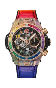 Часы big bang unico king gold rainbow 44 мм Hublot