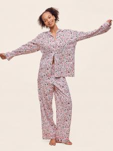 Рождественские звезды, пижамный комплект в полный рост Papinelle, berry pink