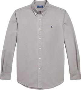 POLO RALPH LAUREN Мужская длинная рубашка Oxford Button Down Slim Fit, Perfect Grey