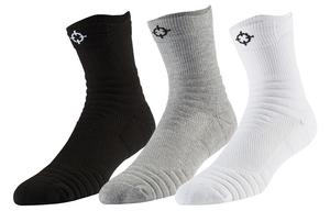 Accurate Rigorer Баскетбольные носки унисекс RIGORER, 3 двойных (чисто черный*3)