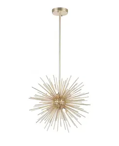 Люстра Savannah на 6 ламп Cwi Lighting, gold