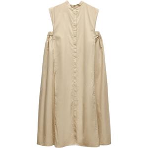 Платье без рукавов женское коричневое Zara