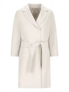 Пальто с поясом и лацканами 'S Max Mara, нейтральный