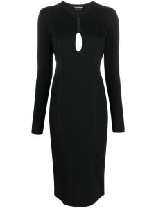 TOM FORD платье миди с вырезом, черный