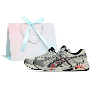 Мужские кроссовки для бега Gel Contend 4 с амортизацией, устойчивые к истиранию, дышащие, низкие ASICS, светло-серый