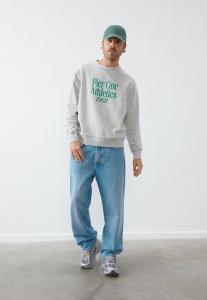 Толстовка с капюшоном Pier One, светло-серый пестрый