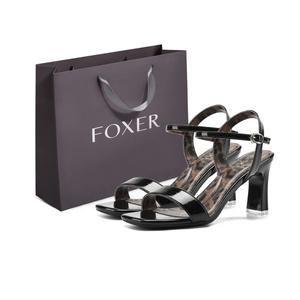 Сандалии с одним ремешком женские FOXER, Black