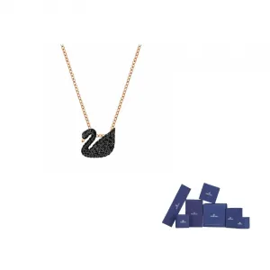 Swarovski Ожерелье с розовым золотом женское черное