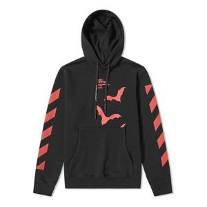 Худи Off-White Printing Pullover Loose Fit Unisex Black, черный