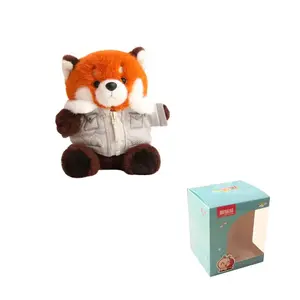 Плюшевая кукла Cool Dressing Panda Bear высотой 20 см WOWOCHENG, серый