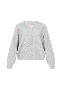 MYMO Вязаный кардиган в крапчатом сером