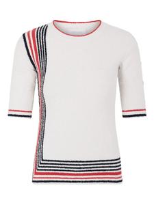 Футболка Rabanne striped short-sleeve top, нейтральный