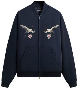 Винтажная толстовка Kith For Columbia Crane Braxton на молнии, модель, синий