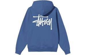 Базовый худи Stussy, серый (пепельный хизер)