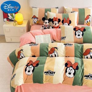 Disney Пододеяльник 120х150 см из молочного вельвета, подушка 30х50 см, Disney Minnie