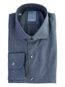 Рубашка с длинными рукавами Barba, синий