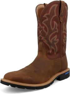 Ботинки Twisted X Men's 11 Tech X, широкий квадратный носок с Tech X, Hickory