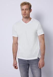 Футболка Street One MEN V-NECK, Weiß/White