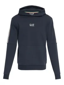 Худи с логотипом Ea7 Emporio Armani, синий