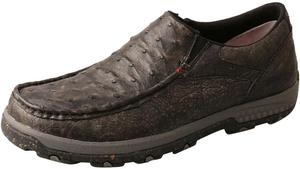 Кожаные повседневные слипоны Twisted X для мужчин с технологией Cellstretch, серый