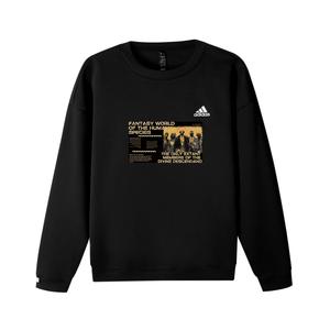 Свитшот Unisex с 3 полосками Adidas, черный