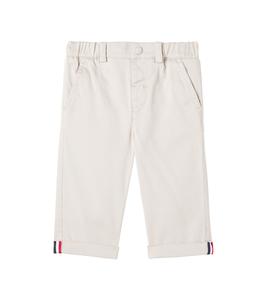 Детские брюки из габардина с хлопком Moncler Enfant, Light Beige