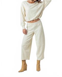 Широкие брюки Audelia цвета кокосового молока Sundays, Coconut Milk