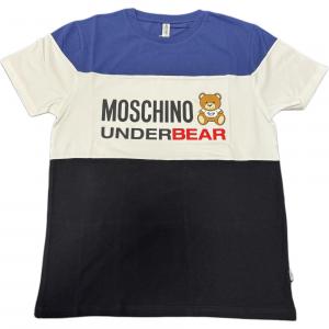 Moschino Футболки унисекс, синие, с круглым вырезом