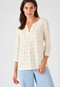 Футболка с жаккардовым фактурным принтом Damart, Blanc Cassé