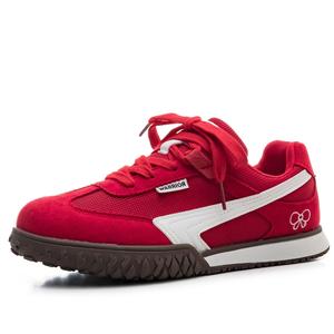 WARRIOR Немецкие армейские кроссовки женские противоскользящие износостойкие легкие низкие красно-белые, цвет Red/White