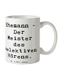 Белая кружка для мужа-хозяина с надписью Mr. & Mrs. Panda