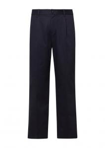 Широкие брюки со складками спереди s.Oliver, темно-синий