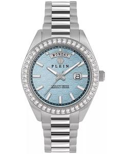 Мужские часы Date Superlative с браслетом из нержавеющей стали, 42 мм Philipp Plein, серебро